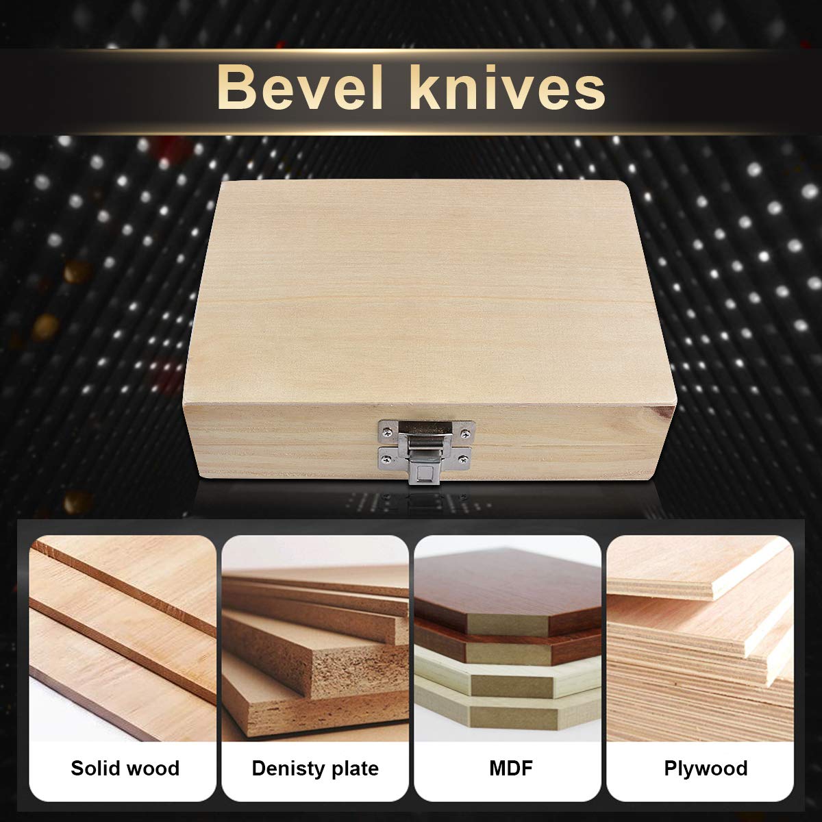 15pcs Tungsten Carbide Router Bit Set - 1/4