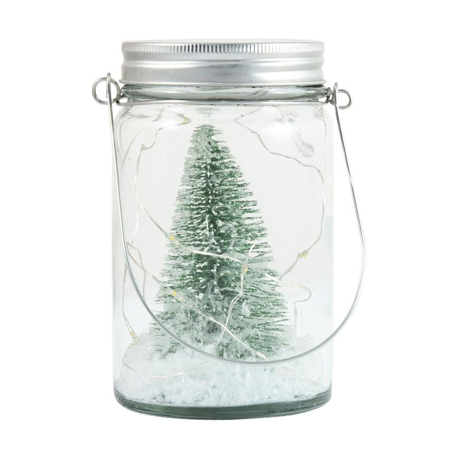 INGE LED Glass Display Tree - 14cm Decorative Light for Home, Office, and Holiday Decor | Perfect for Christmas, Weddings, and Party Centerpieces