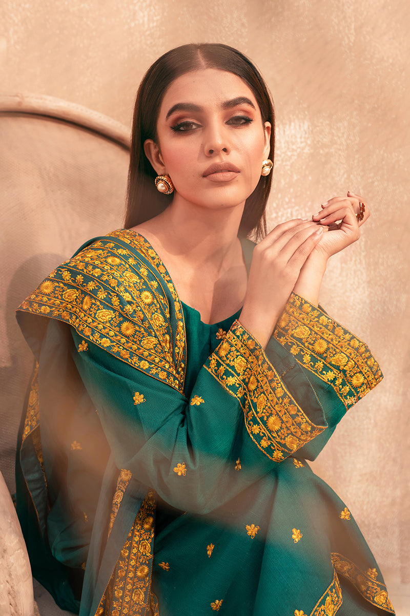 Stylish IZEL RUST 2-Piece Set (Shirt & Dupatta) for Women - Elegant Ethnic Wear for Parties, Weddings & Festive Occasions