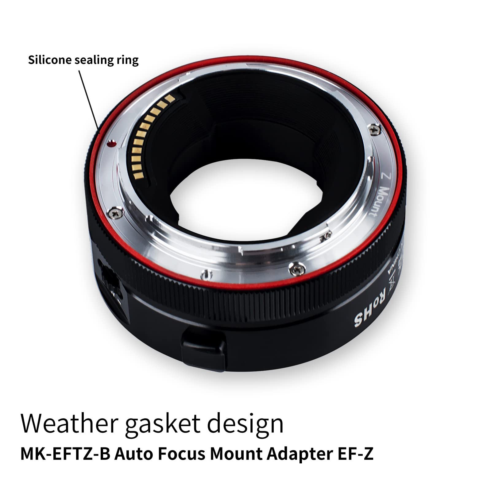Meike MK-EFTZ Auto-Focus Mount Adapter - Canon EF/EF-S Lens to Nikon Z5 Z6 Z7 Z50 Z6II Z7II Camera Adapter - Perfect for Photography & Videography
