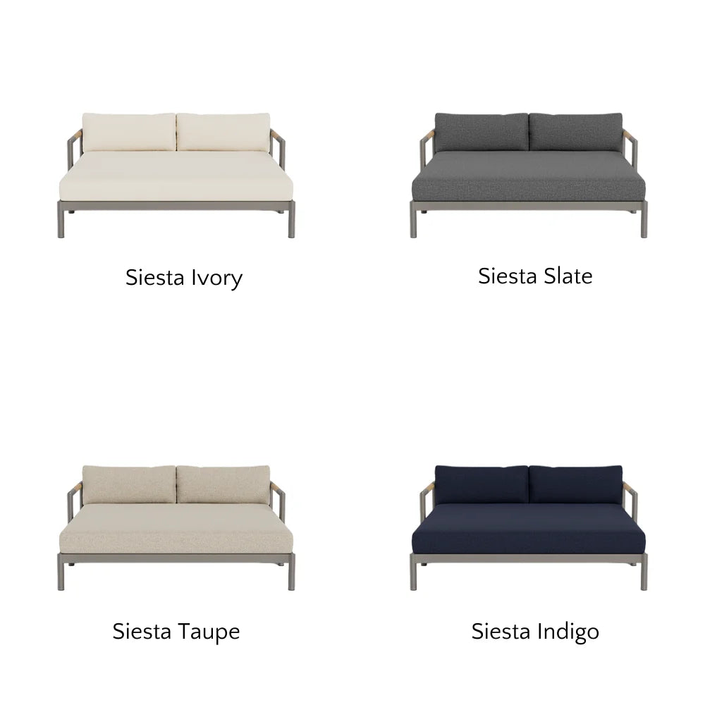 Breeze XL Daybed - Modern Outdoor Patio Lounger with Cushion, Waterproof & UV Resistant - Perfect for Poolside, Garden, or Backyard Relaxation