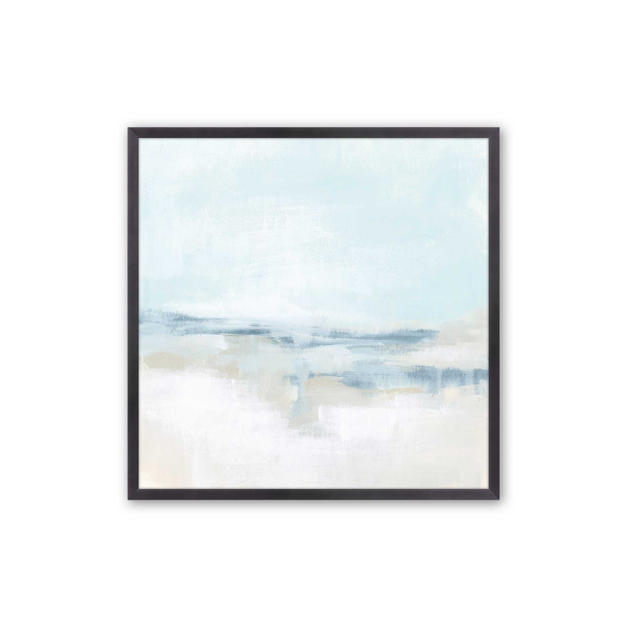 Cloudy Shoreline Hues II Print - Coastal Wall Art Decor for Beach House, Living Room & Office - Perfect for Nautical & Boho Home Decor