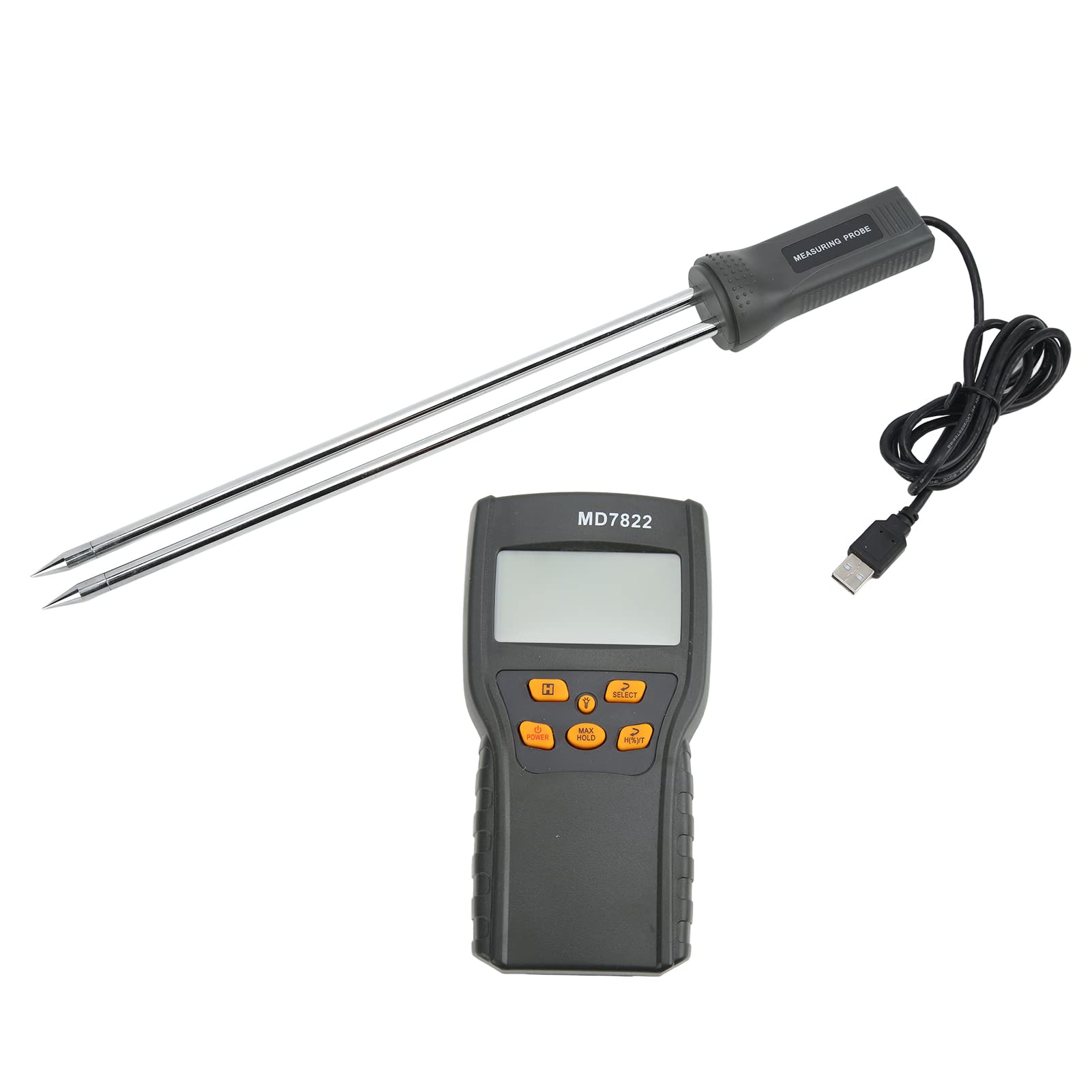 Digital Flour Moisture Meter - Accurate Humidity Tester for Wheat, Corn, Soybeans & Coffee | Long-Lasting Grain Moisture Analyzer | Perfect for Baking, Farming & Food Storage