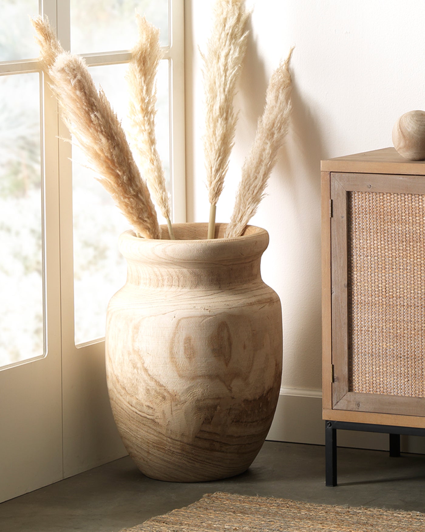 Handcrafted Topanga Wood Vase - Natural Home Decor for Flowers & Centerpieces | Perfect for Boho, Farmhouse & Rustic Wedding Decor