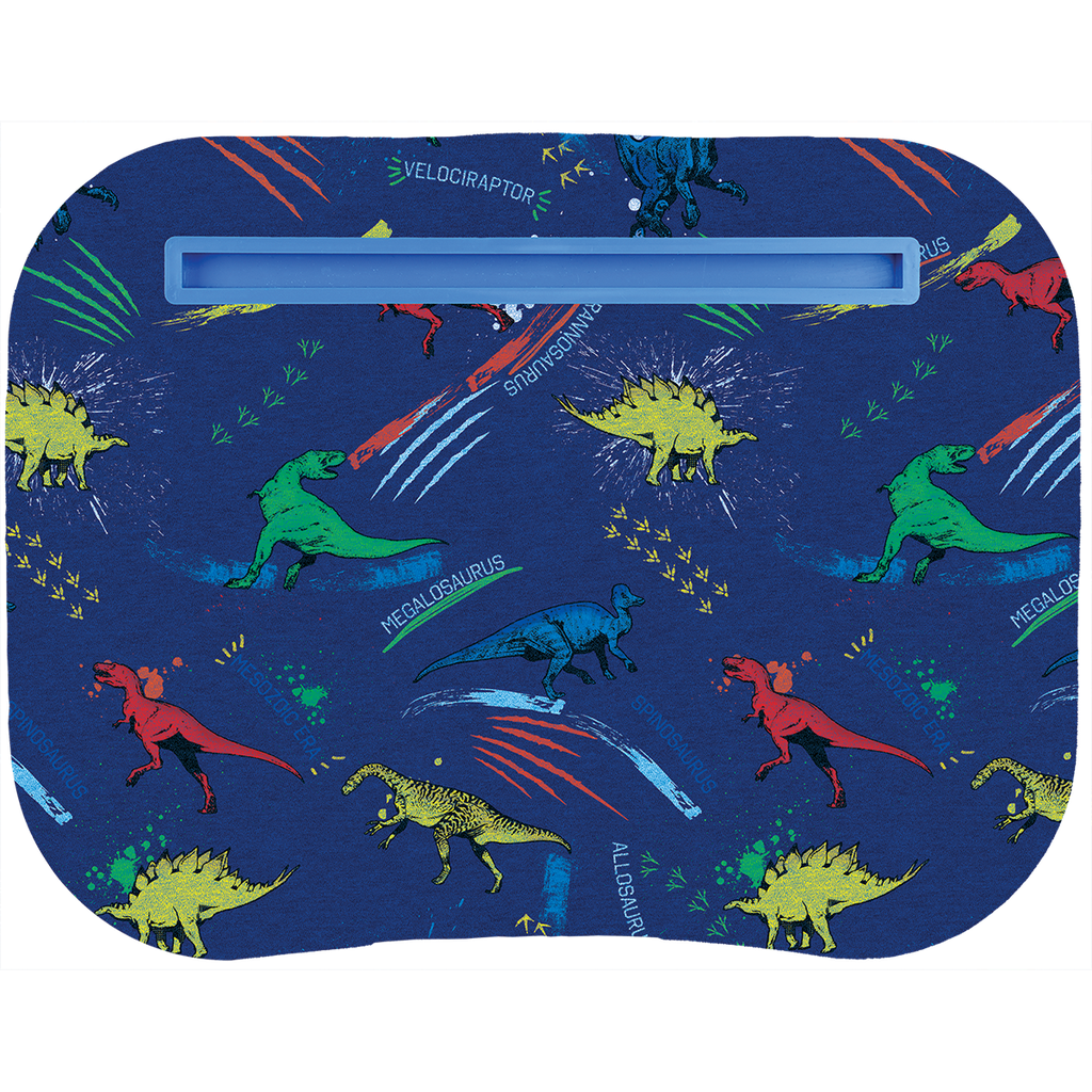 Dinosaur Tracks Lap Desk for Kids - Portable Study & Play Table for Bed, Couch, Floor - Perfect for Homework, Drawing, Reading & Gaming