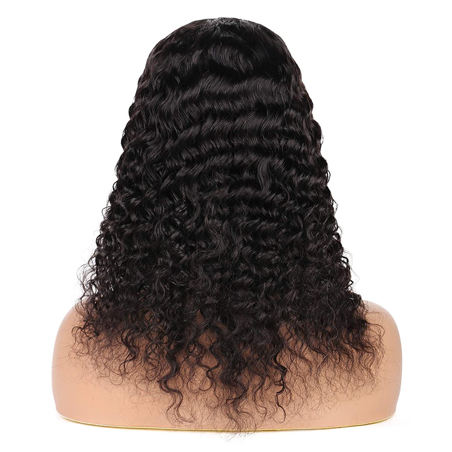 huarisi Deep Wave U Part Human Hair Wigs for Black Women - 150% Density Glueless Brazilian Virgin Hair - Full Head Clip-in Half Wig - U Shape Natural Color 18 inch - Perfect for Daily Wear, Parties & Special Occasions