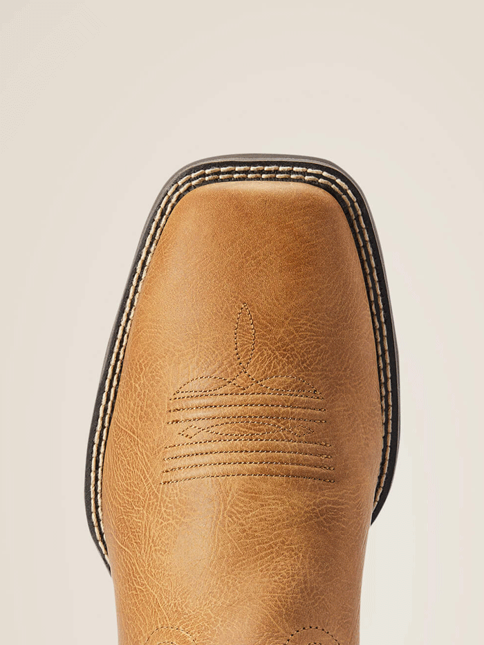 Ariat Men's Sport Pardner Western Boot - Matte Tan Buck - Durable Cowboy Boots for Riding, Work & Outdoor Activities