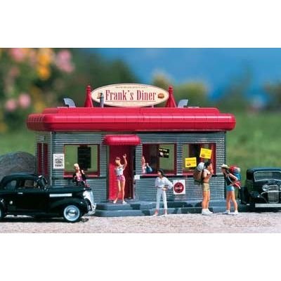 Piko G Scale Model Train Buildings - Downtown Diner - 62250 | Realistic Miniature Train Accessories for Model Railroad Layouts | Perfect for Christmas Villages & Holiday Displays
