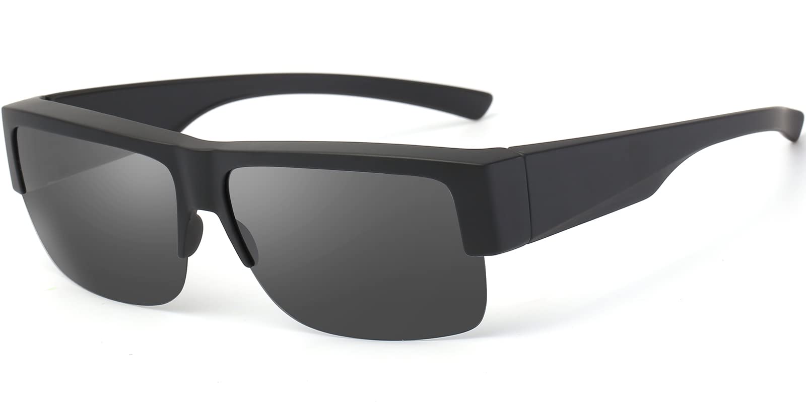 CAXMAN Polarized Fit Over Glasses for Men & Women - 100% UV Protection Sunglasses with Wraparound Design | Perfect for Driving, Fishing & Outdoor Activities