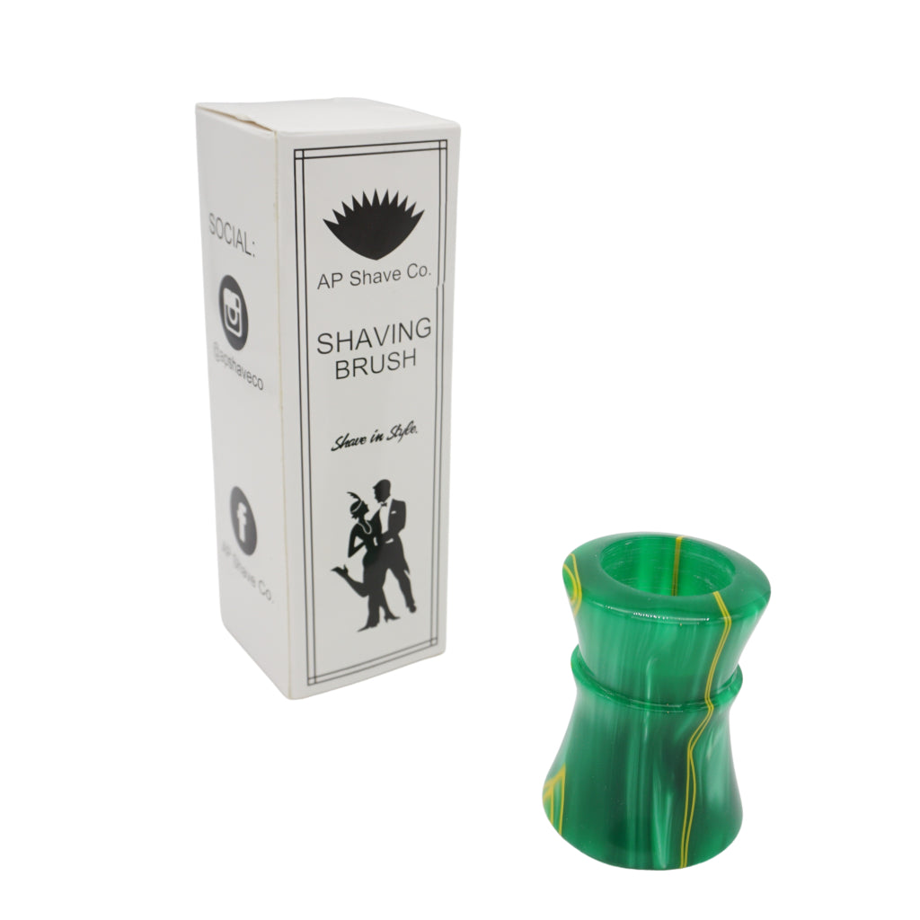 Premium Green Bay Handmade Shaving Brush Handle - Compatible with 24mm & 26mm Knots - Perfect for Wet Shaving & Grooming Gifts for Men