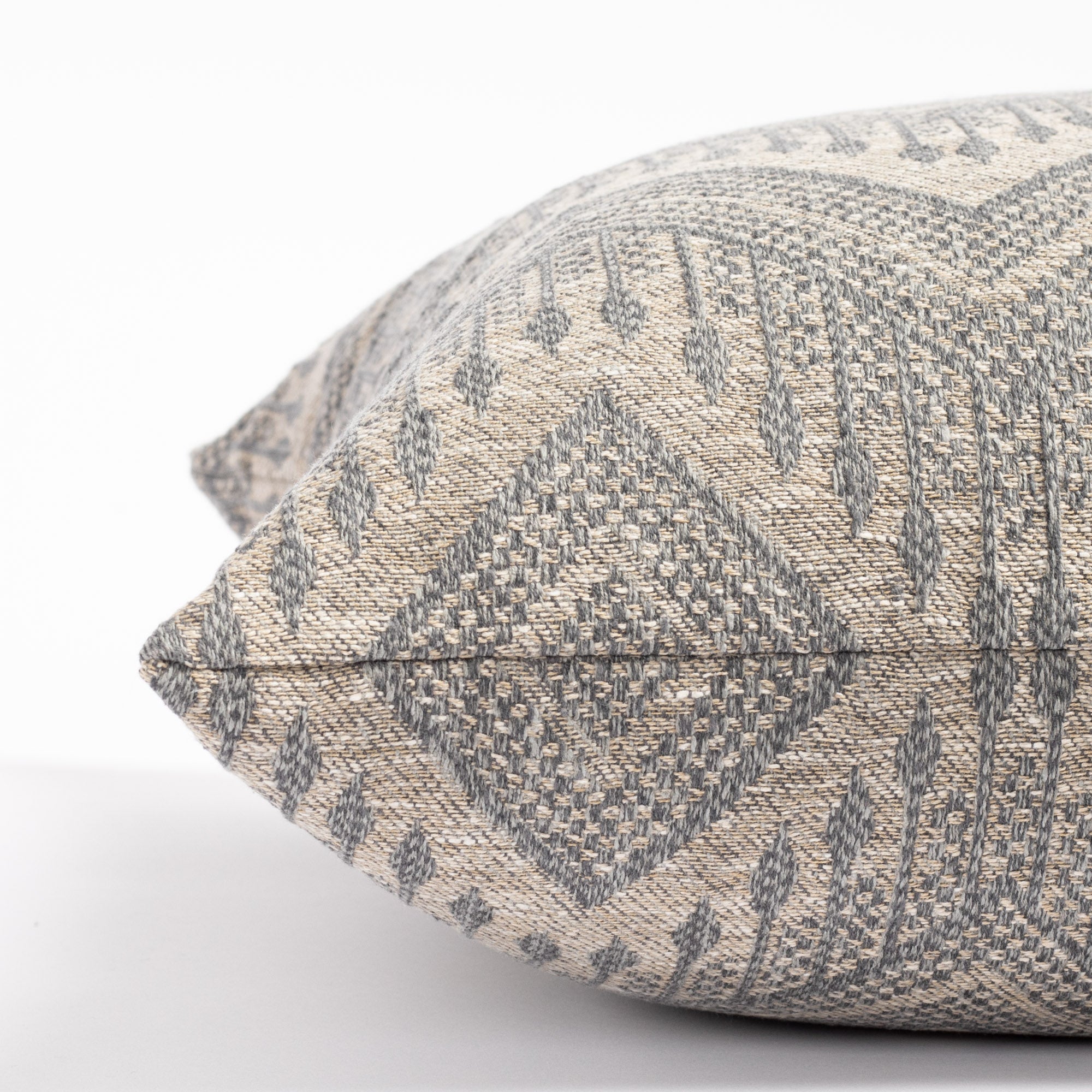 Joyce 22x22 Inch Decorative Throw Pillow Cover - Soft Denim Blue Cushion for Sofa, Bed & Home Decor