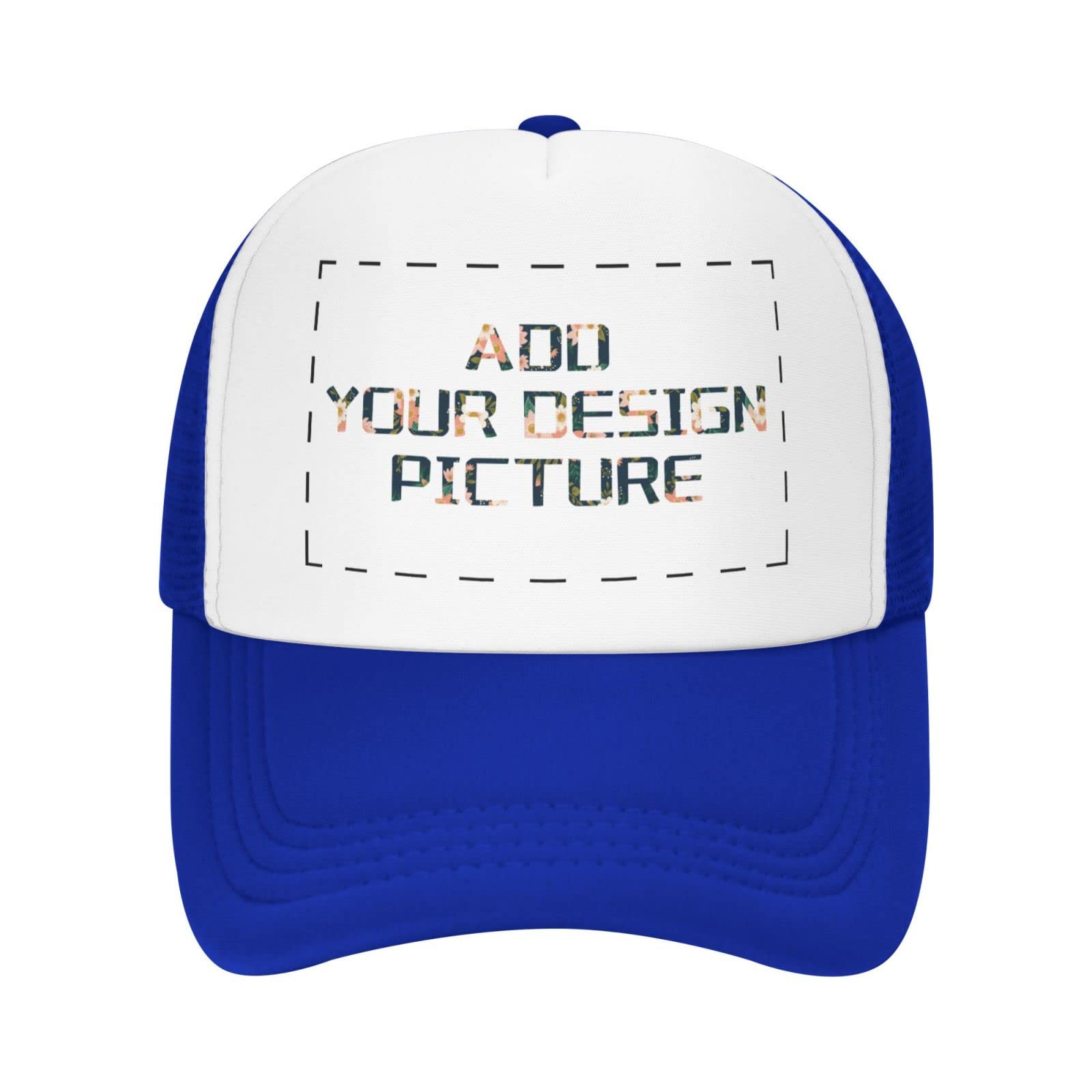 Custom Trucker Hats for Men & Women - Personalized Photo Baseball Caps - Design Your Own Hat - Black - Perfect for Sports, Outdoor Activities & Fashion Statements