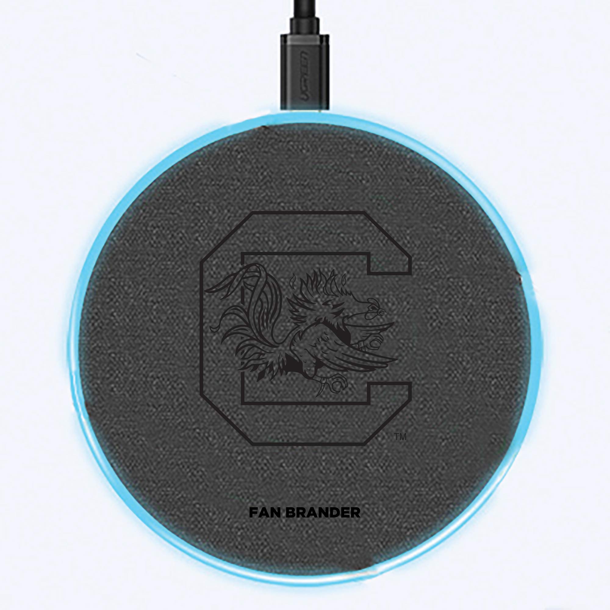 NCAA 15W Fast Wireless Charging Stand with Laser-Etched Team Logo - Perfect for Home, Office & Gameday Phone Charging