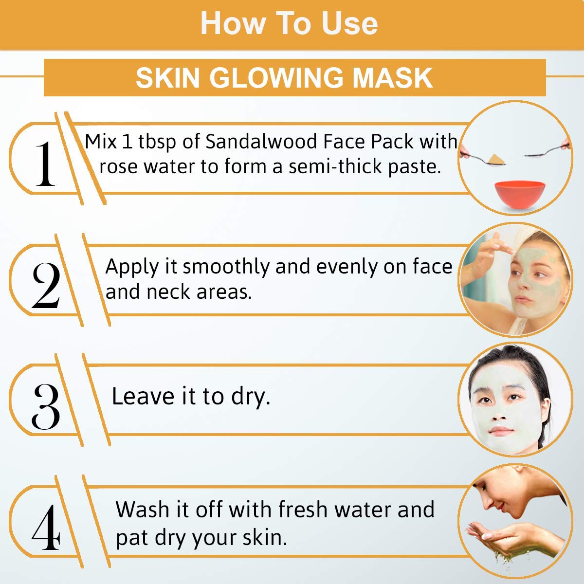 Amina Natural Sandalwood Face Pack Powder 100g - Organic Ayurvedic Skincare for Glowing Skin, Acne Treatment & Skin Brightening | Perfect for Daily Facial Care & Spa Treatments