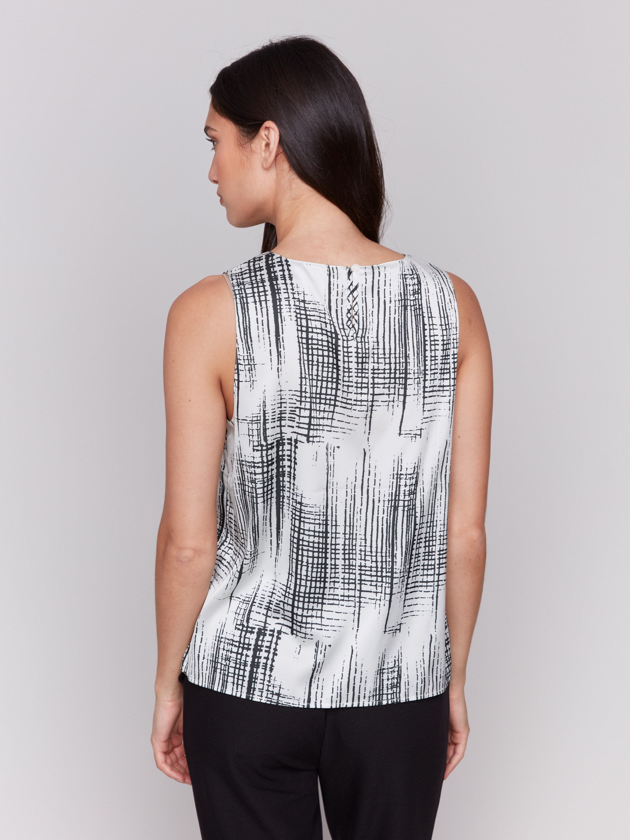 Printed Satin Sleeveless Blouse for Women - Floral Summer Tops - Casual & Party Wear - Breathable Comfort Fit - Perfect for Office, Date Night & Vacation