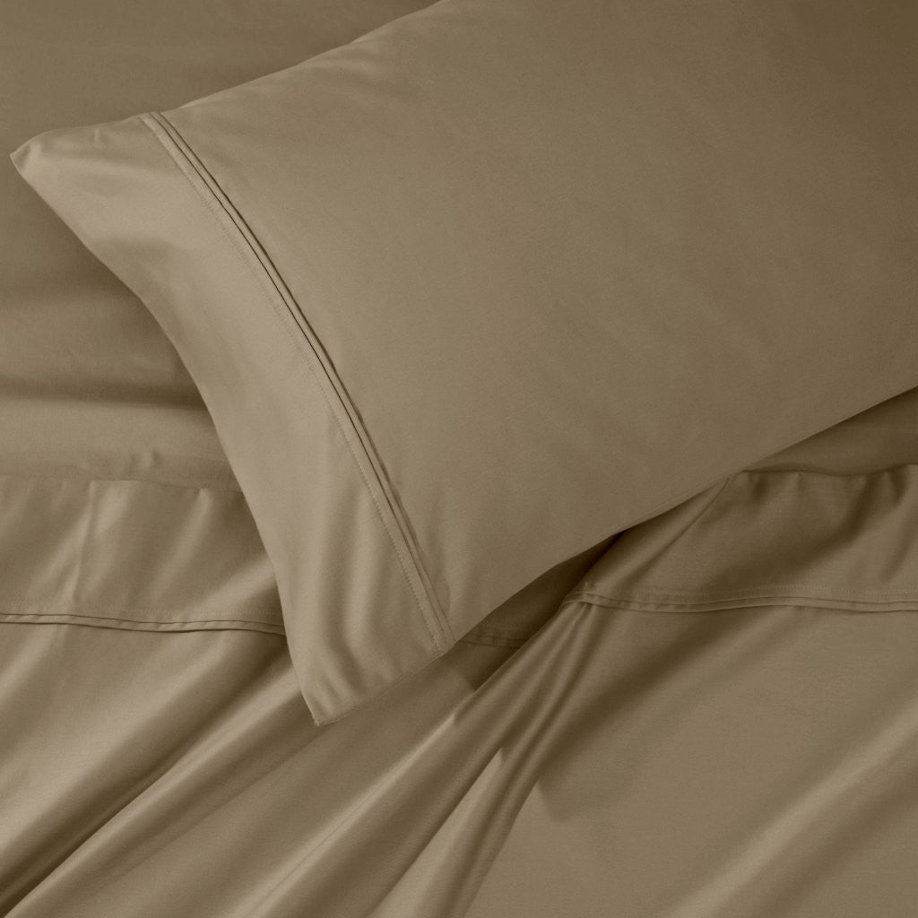 Luxury 1200 Thread Count Egyptian Cotton Deep Pocket Bed Sheet Set - Queen Size, Soft & Breathable for Ultimate Comfort - Perfect for Master Bedroom, Guest Room & Hotel Use