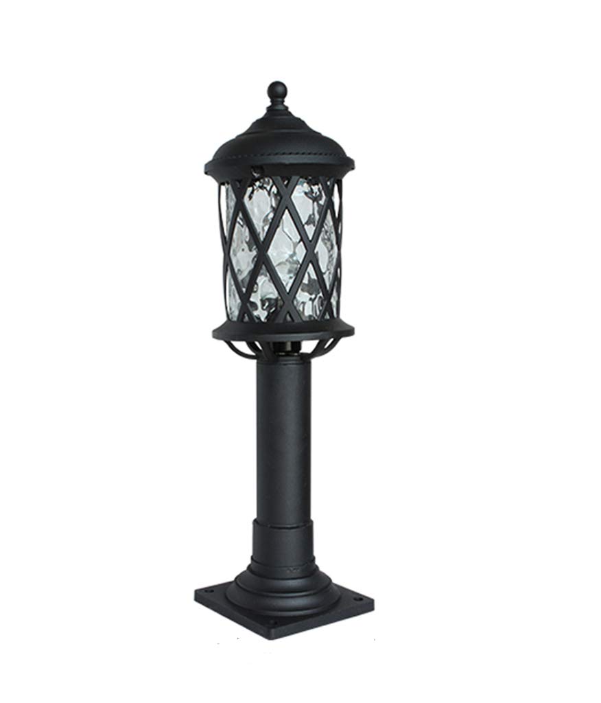 ZQLD Waterproof Black European Antique Floor Lamp - Outdoor Landscape Lighting for Garden, Lawn, Street & Villa Decor | Weather-Resistant Patio & Pathway Illumination