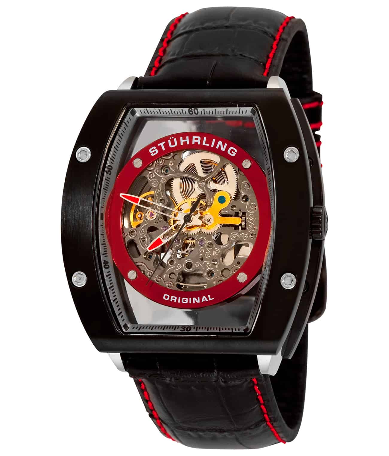 Neo Zolara 206A Automatic 44mm Skeleton Watch for Men - Stainless Steel Mechanical Timepiece with Open Heart Design - Perfect for Business, Casual Wear & Special Occasions