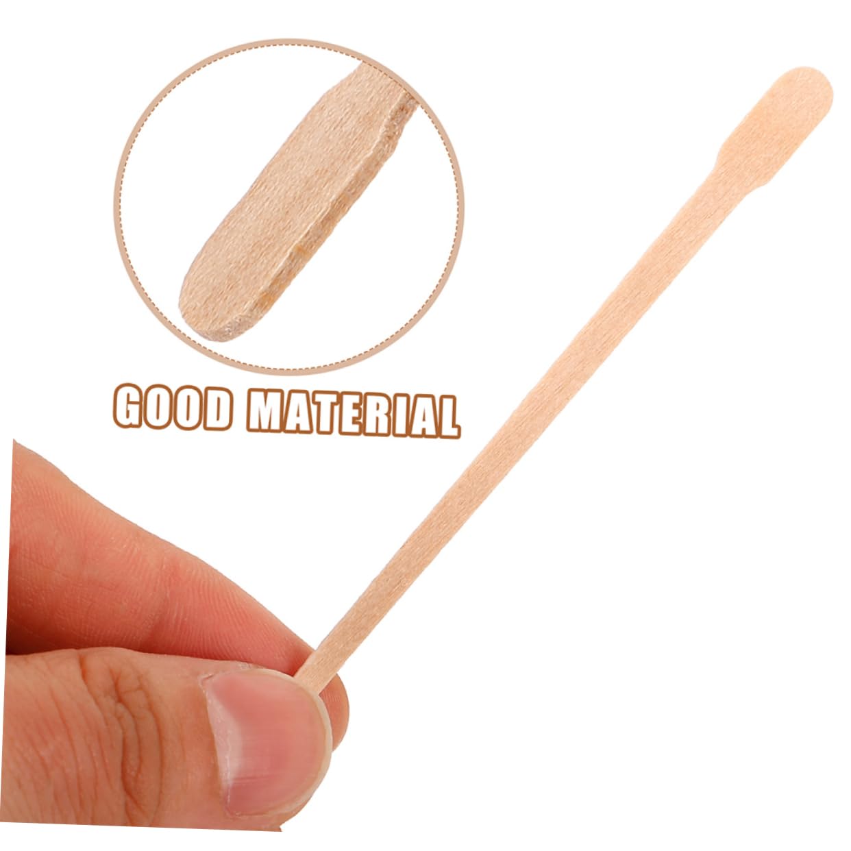 300 Pcs Wooden Wax Sticks for Hair Removal, Eyebrows, Facial & Body Waxing - Mini Makeup Spatulas & Paint Stir Sticks - Perfect for DIY Waxing, Salon & Home Use
