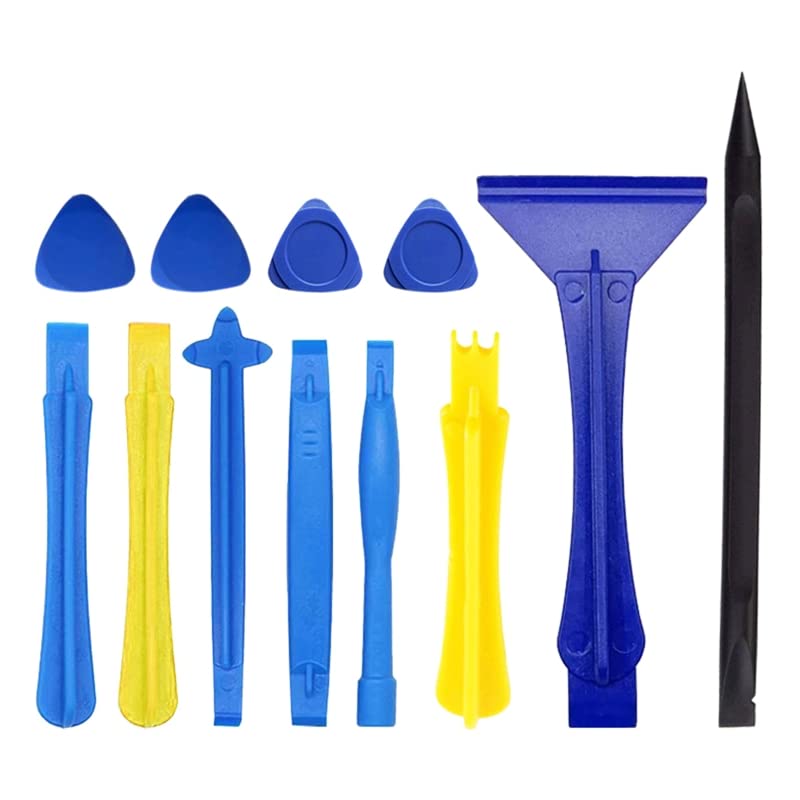 BALAX 12-Piece Plastic Pry Tool Kit - Electronic Repair Tools for iPhone, Samsung, iPad Screen Opening - Lightweight Non-Scratch Pry Bars for Phone, Tablet, Laptop Repair & Maintenance