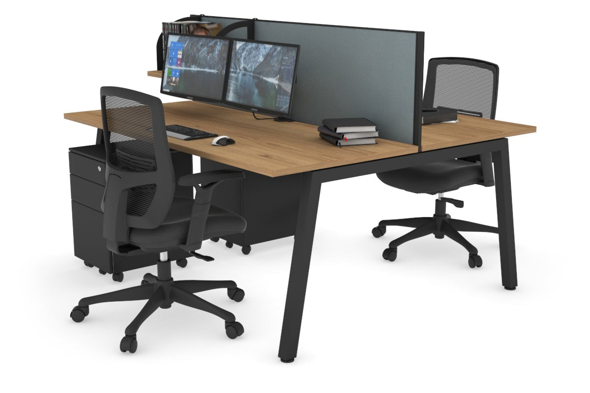 2-Person Office Workstation Desk - 1800L x 700W Dimensions - Perfect for Shared Workspaces & Collaborative Office Environments
