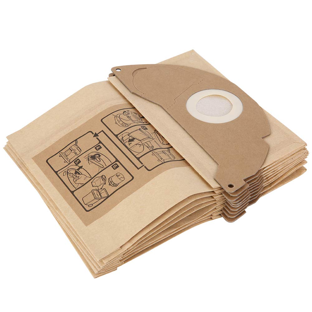GOWENIC 10 Pack Vacuum Cleaner Dust Bags - High Efficiency Replacement Paper Filter Bags for Dust Collection | Compatible with Most Vacuum Cleaners | Ideal for Home Cleaning, Pet Hair & Allergen Removal