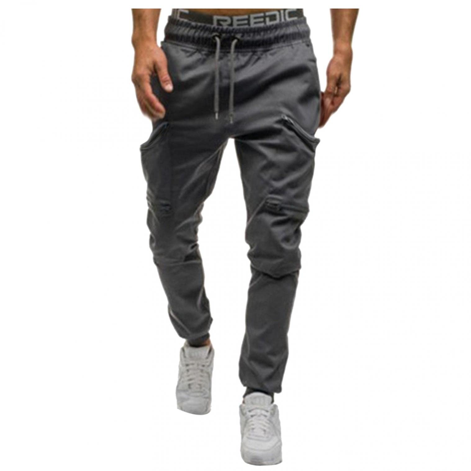 Men's Slim Fit Workout Pants - Running, Bodybuilding & Jogging Athletic Sweatpants with Pockets | Gym, Training & Casual Wear