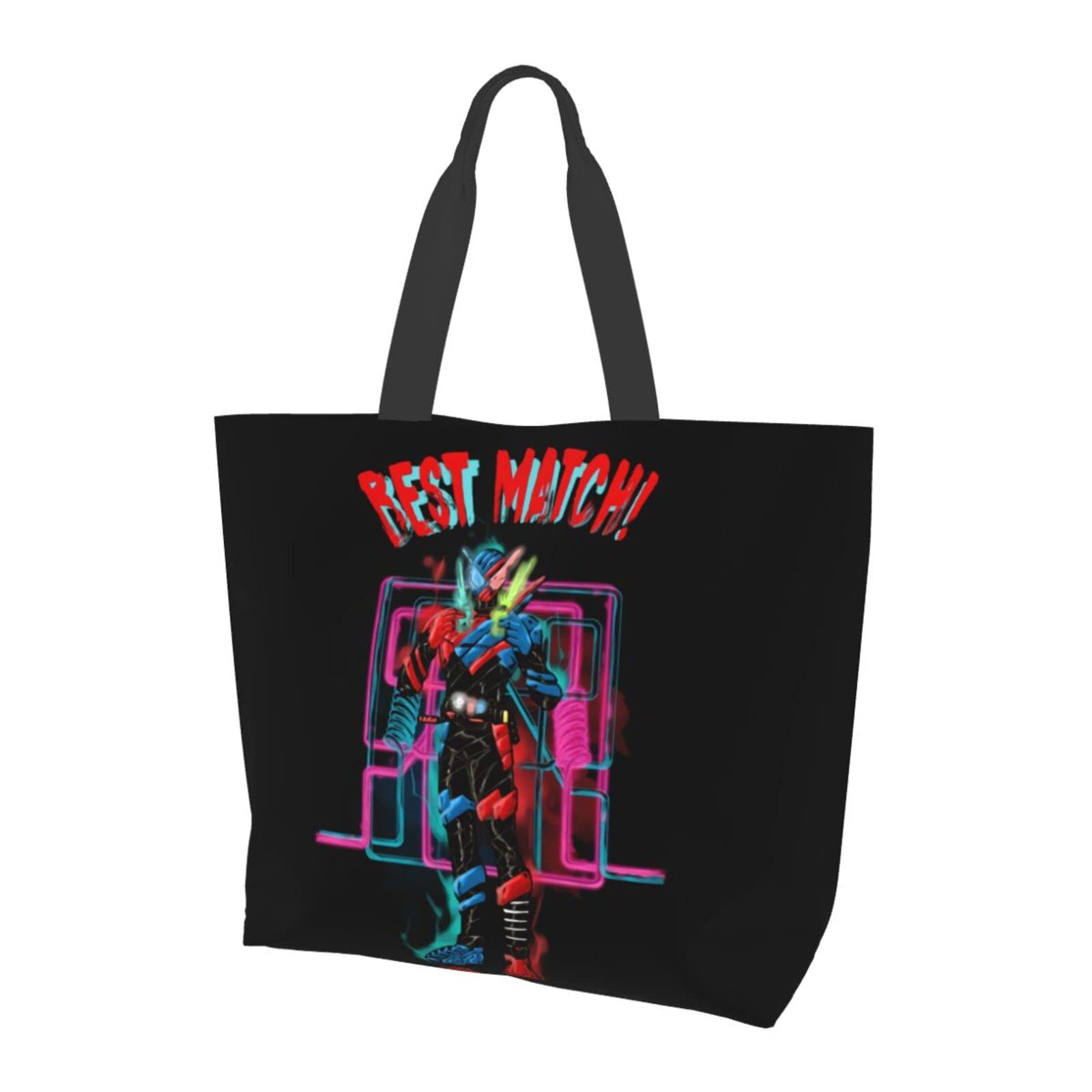 Anime Manga Kamen Rider Shoulder Bag - Stylish Tote & Grocery Shopping Bag for Cosplay, Conventions & Daily Use - Perfect for School, Work & Summer Outings