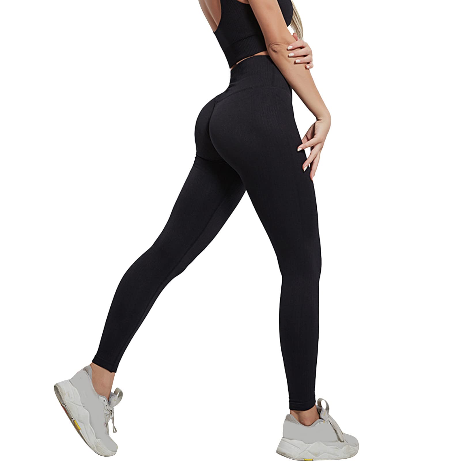 XIAOBU High Waist Yoga Pants for Women - Tummy Control Workout Leggings for Running & Gym