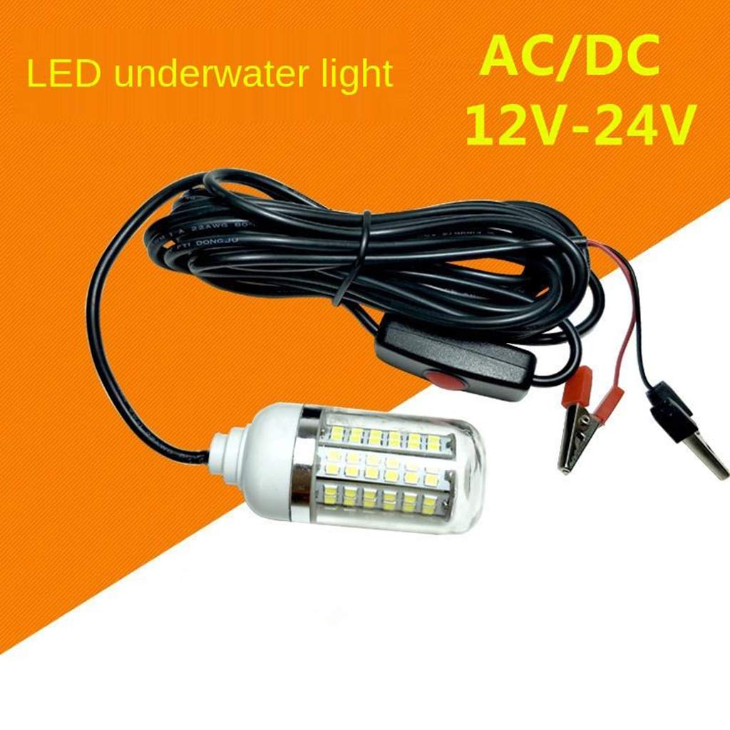 MYADDICTION IP68 Waterproof 12V LED Green Underwater Fishing Light - Attracts Prawns & Squid for Night Fishing | Durable Submersible Lamp for Boats, Docks & Ice Fishing | Perfect Bait Light for Saltwater & Freshwater Fishing
