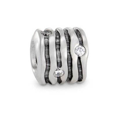 Pandora 790182CZ Silver & Zirconia Line Charm Bracelet - Christmas Gift for Her, Perfect for Holiday Parties & Special Occasions