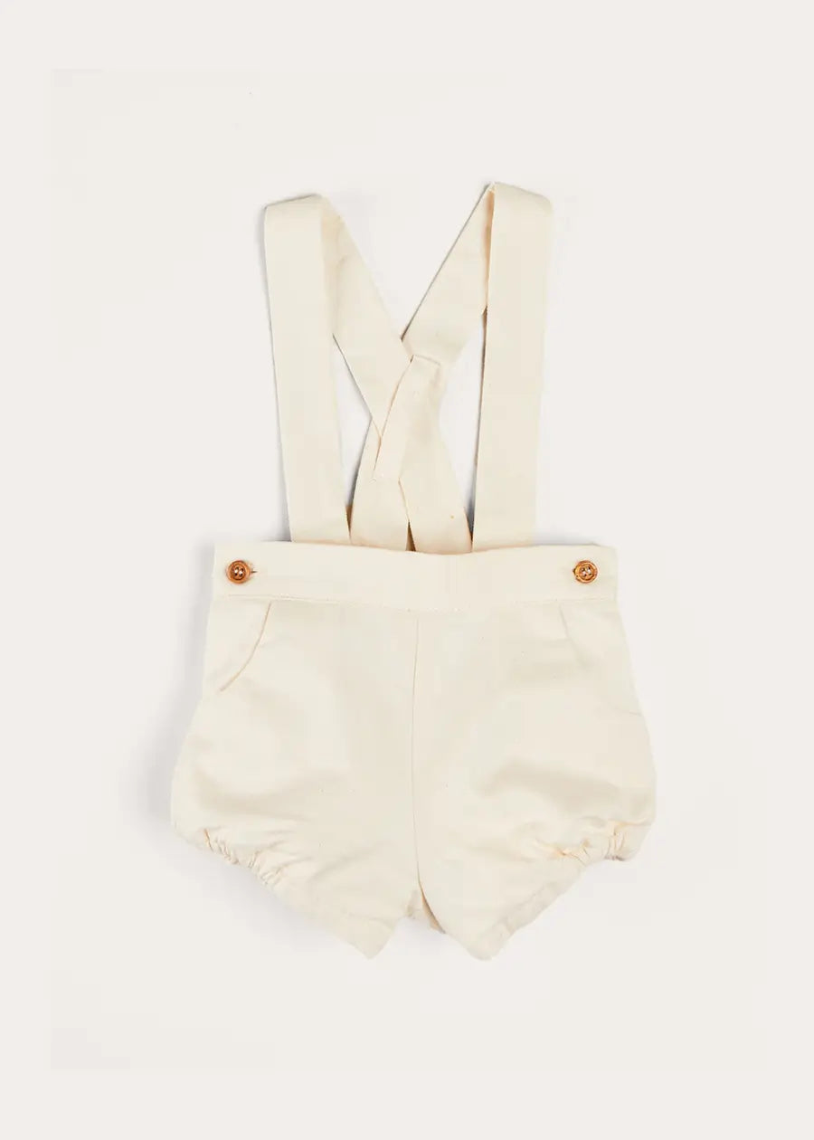 Plain White Bloomers with Braces for Babies 6 Months to 2 Years - Perfect for Everyday Wear, Photo Shoots & Special Occasions