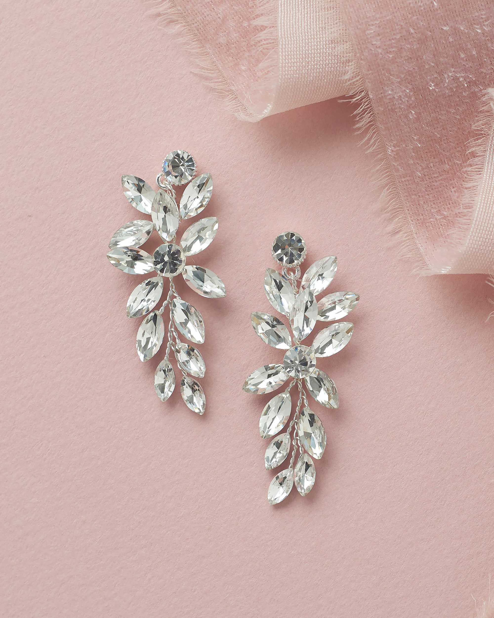 Felicia Crystal Stud Earrings for Women - Sparkling Cubic Zirconia Earrings for Daily Wear & Special Occasions