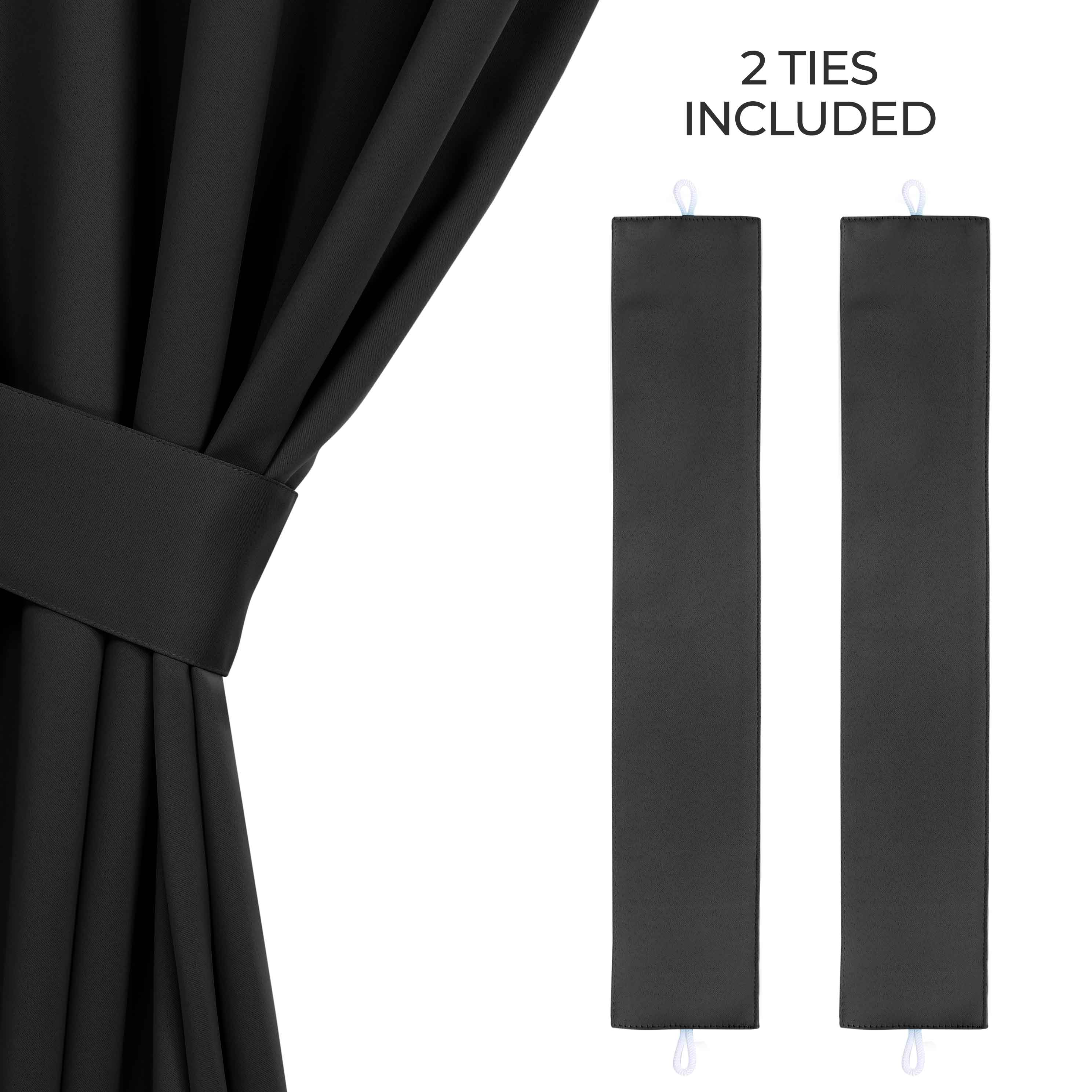 Machine Washable Blackout Curtains for Bedroom - Solid Room Darkening Window Drapes (Set of 2 Panels) - Perfect for Home Theater, Nursery & Light Sleepers