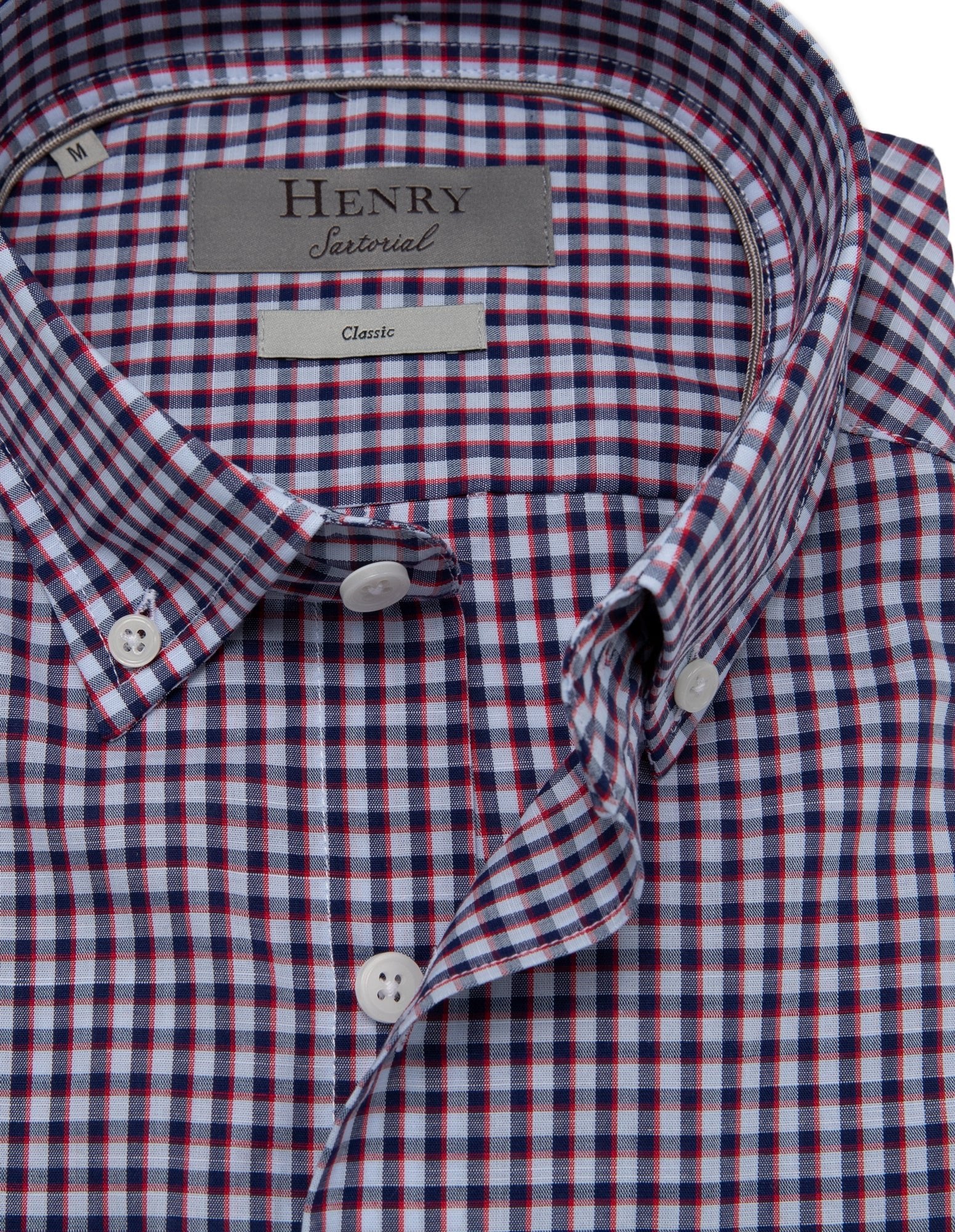 HENRY SARTORIAL Men's Casual Checkered Button-Down Shirt - Multi-Color Plaid Flannel Shirt for Everyday Wear & Outdoor Activities