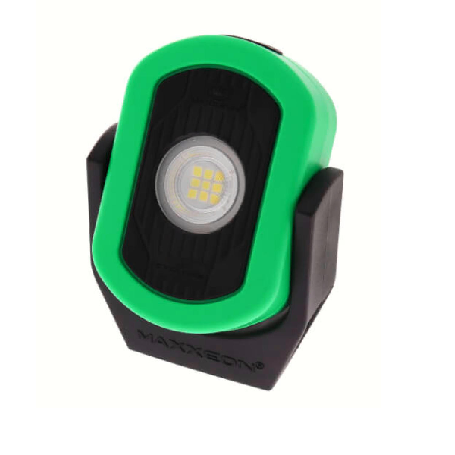 Maxxeon MXN00811 720 Lumen Rechargeable LED Work Light - Green, Portable Multi-Purpose Flashlight for Camping, Hiking, Emergency & DIY Projects