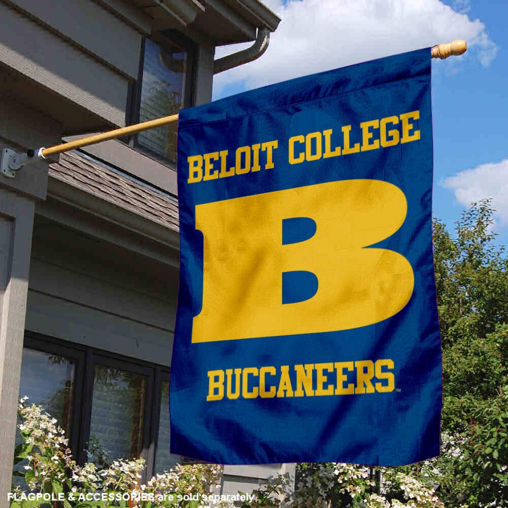 Beloit College Bucs Double Sided House Flag - Durable College Team Spirit Banner for Football Tailgating, Game Day Decor & Outdoor Campus Pride