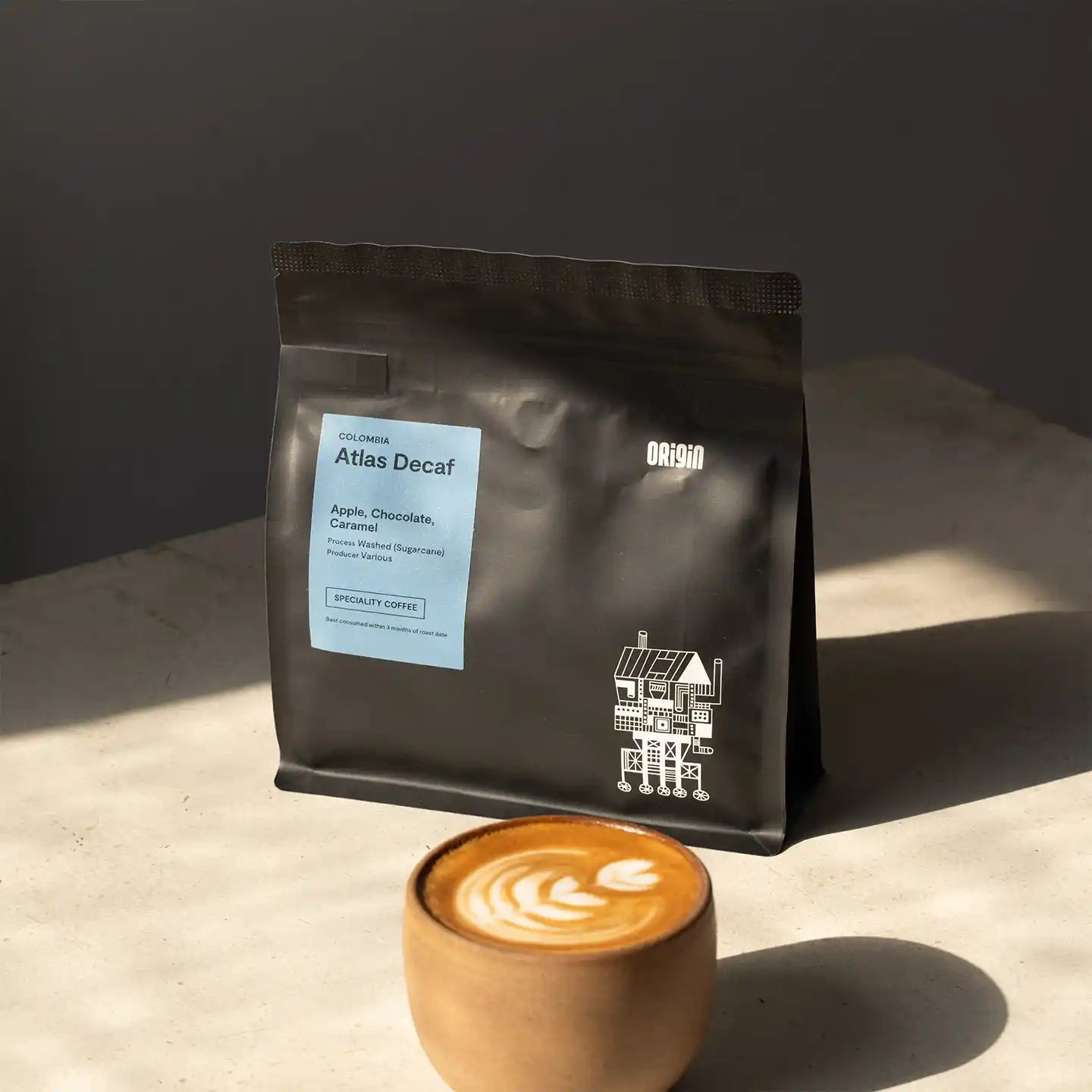 Organic Decaf Coffee Beans - Swiss Water Process, Medium Roast, 12oz Bag - Perfect for Morning Brew & Afternoon Relaxation
