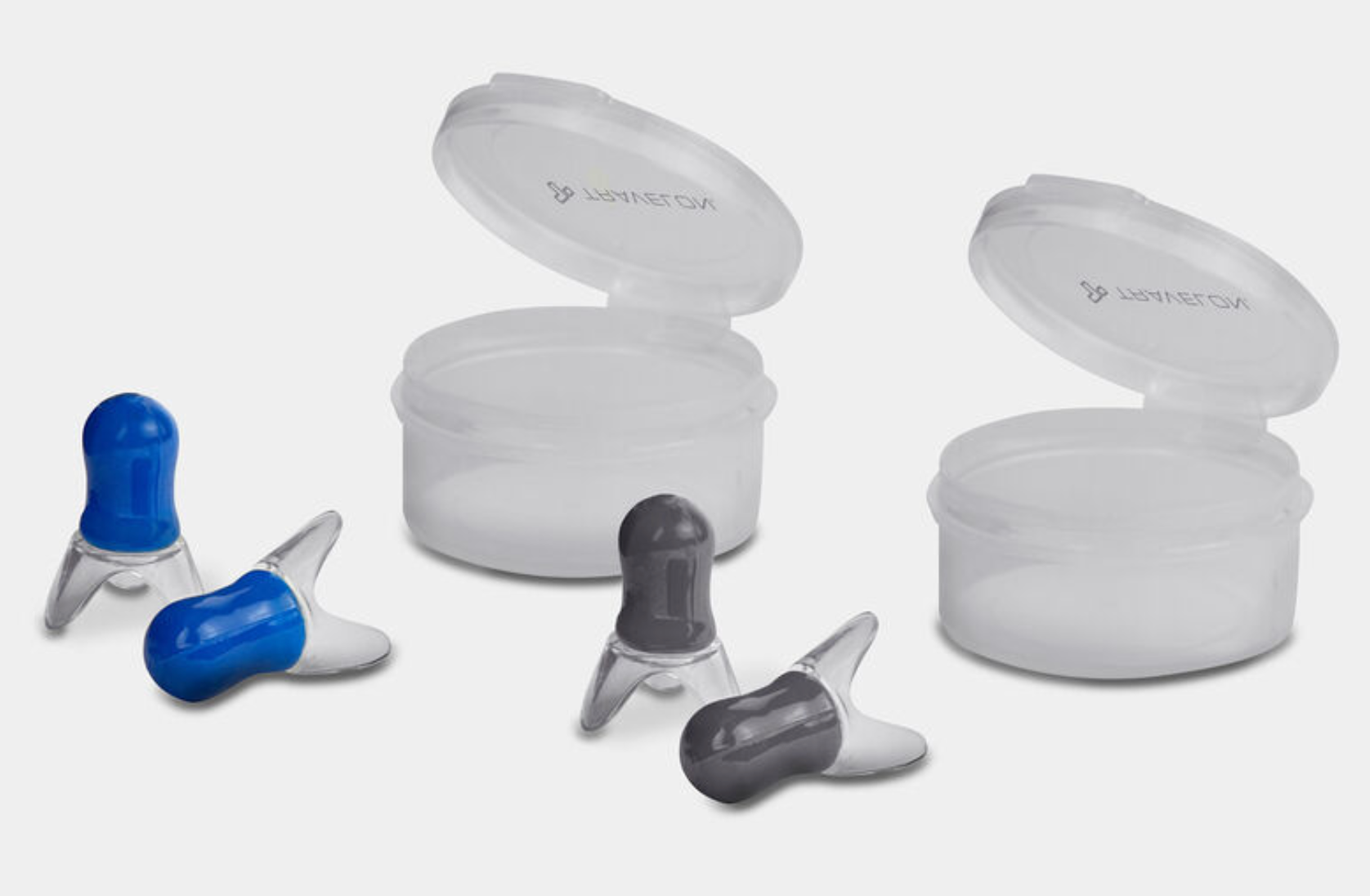 Travelon 2 Pairs of Pressure Reducing Earplugs for Flying, Concerts & Sleeping - Noise Cancelling Ear Plugs for Airplane Travel, Loud Events & Relaxation