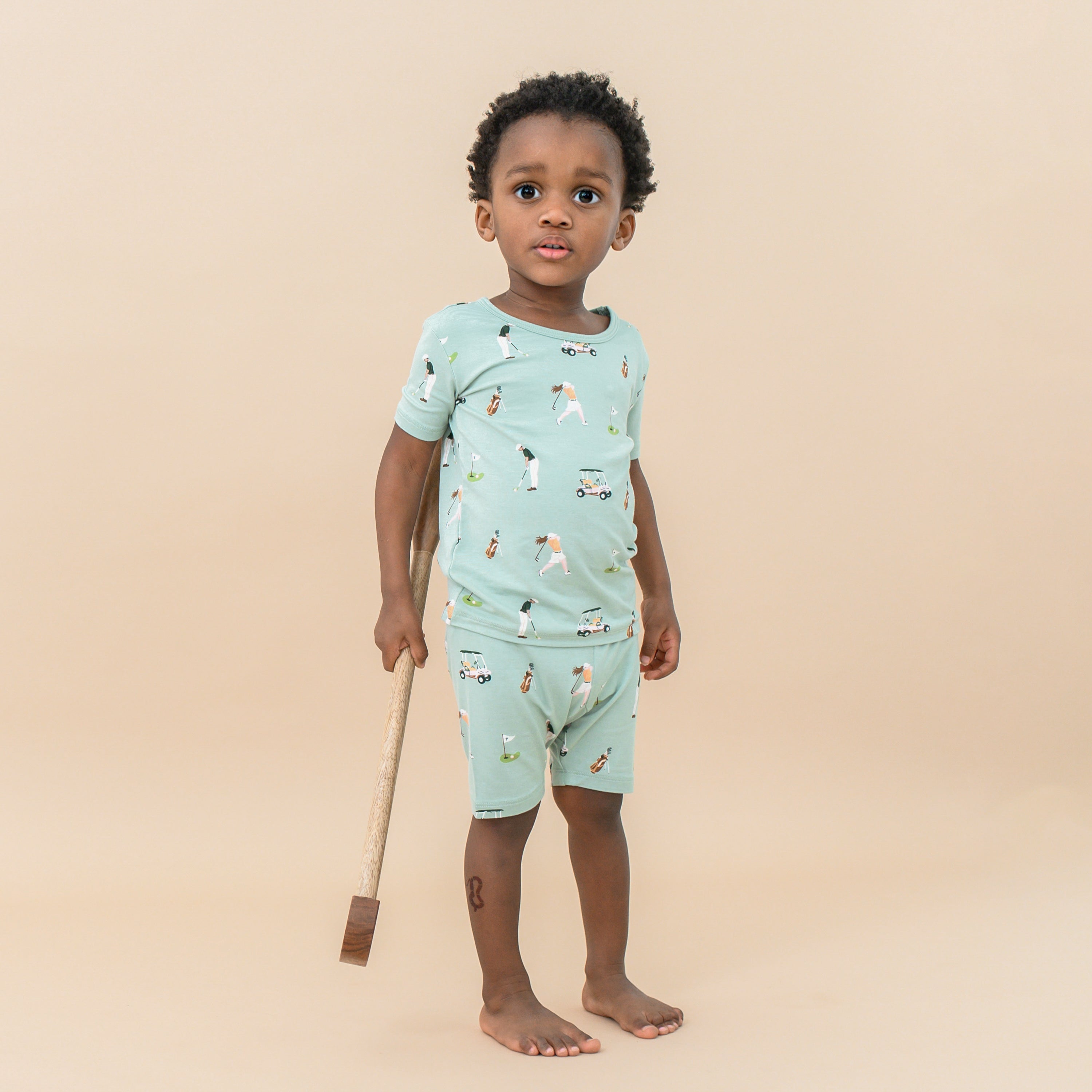 Men's Short Sleeve Golf Pajamas - Comfortable Sleepwear for Golf Enthusiasts - Perfect for Lounging, Travel & Relaxation