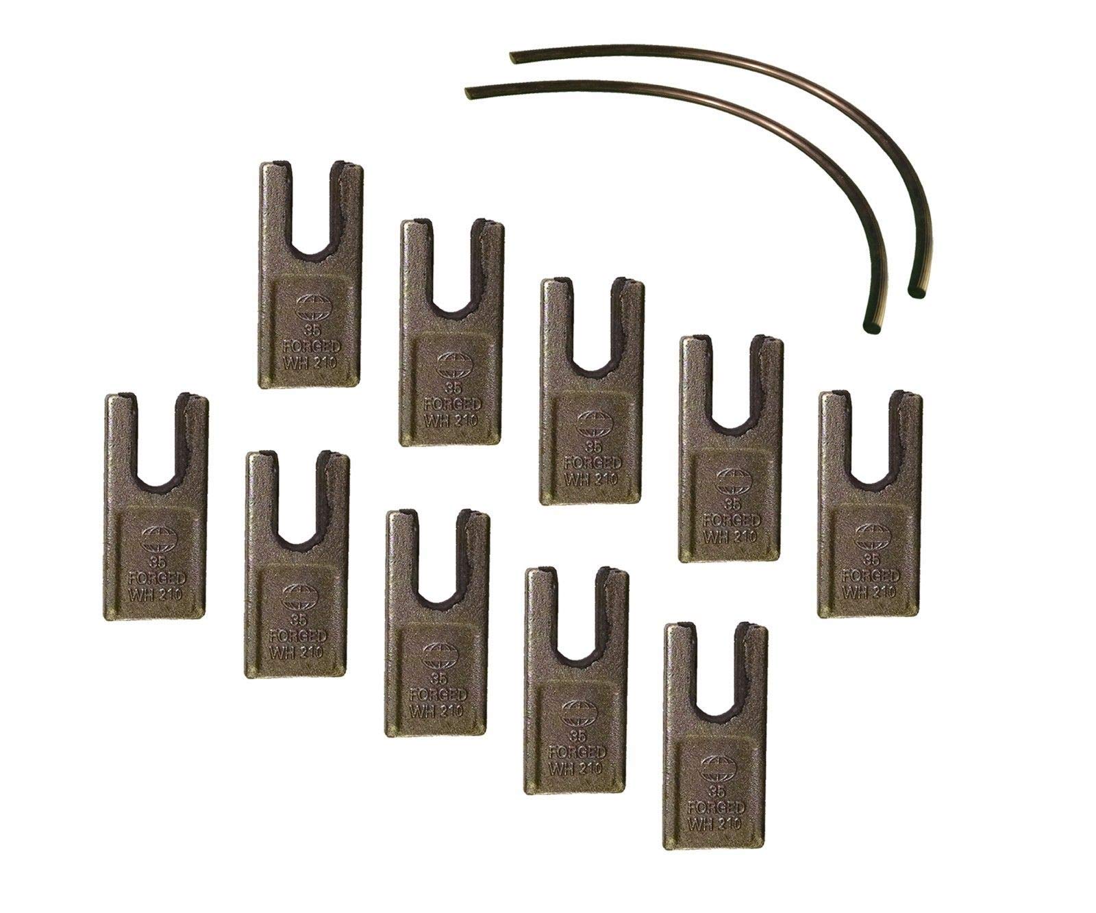 10-Pack Pengo Auger Teeth 133835 - Size 35 for CS & AG Aggressor Augers with Quick Lock STRP - Heavy-Duty Replacement Teeth for Construction and Agricultural Drilling Equipment
