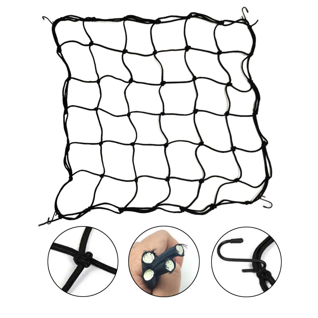 2 Pack Elastic Trellis Net for Grow Tent - 4'x4' Plant Support Net with 8 Hooks for Indoor Gardening, Climbing Plants, and Hydroponic Systems - Perfect for Tomatoes, Cucumbers, and Cannabis Cultivation