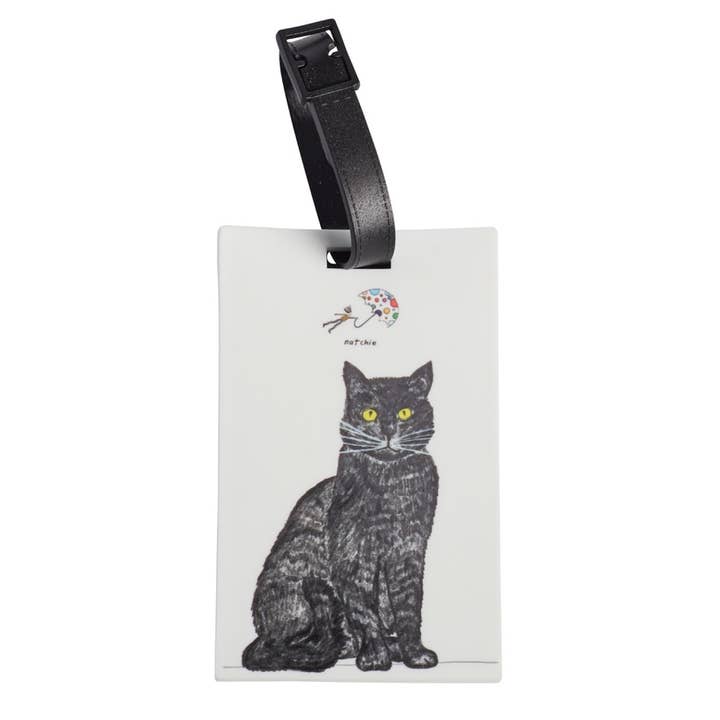 Stylish Tobi Cat Luggage Tag - Durable Pet ID Tag for Travel Bags & Suitcases - Perfect for Airports, Vacations & Pet Lovers