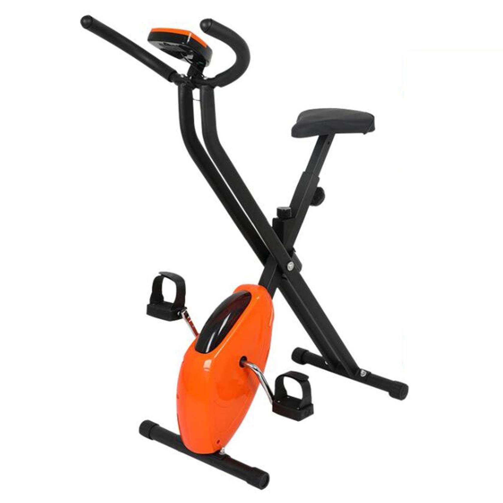Foldable Magnetic Upright Exercise Bike for Home - Silent Pedal Exercise Bike with Adjustable Resistance | Perfect for Small Spaces, Bedroom, Living Room Workouts & Home Gym Fitness