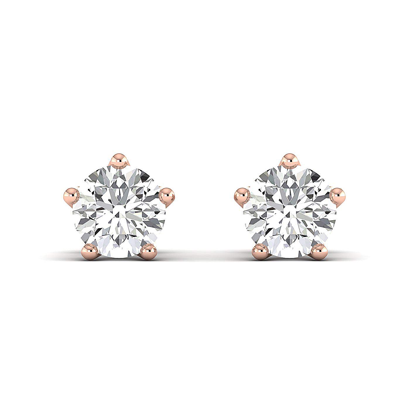 0.3-4 Carat Moissanite Stud Earrings for Women - Sterling Silver & Gold Round Brilliant (FG/VVS) | Valentine's Day Gift, Anniversary Present, Bridal Jewelry & Everyday Luxury Accessories