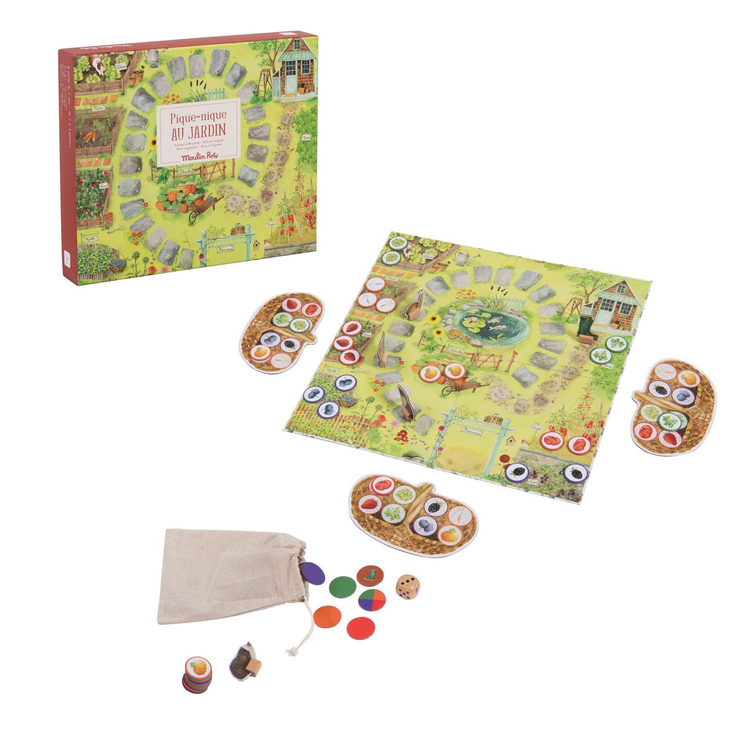 Garden Picnic Game - Fun Outdoor Family Board Game for Kids & Adults - Perfect for Backyard Parties, BBQs & Picnics