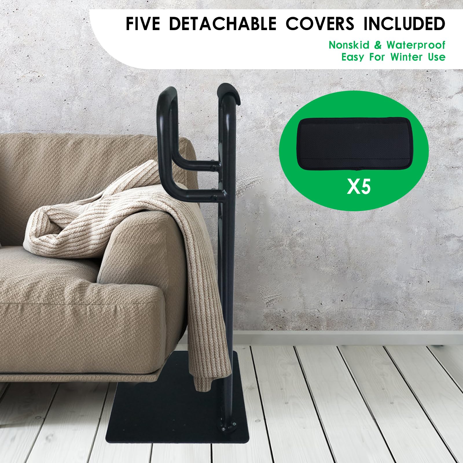 Heavy Duty Stand Assist Rail for Seniors - Non-Slip Sofa & Chair Couch Stand Aid - Mobility Assistance Device for Elderly & Disabled - Perfect for Living Room, Bedroom & Rehabilitation Use
