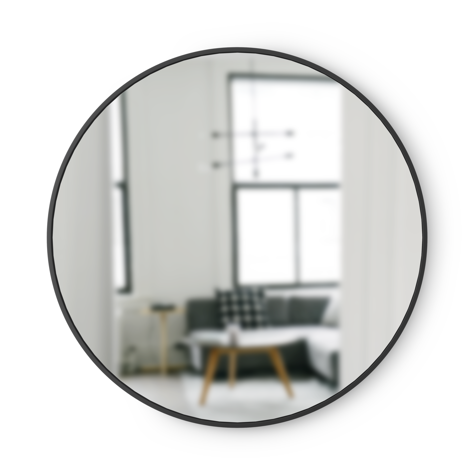 Stylish Round Wall Mirror for Home Decor - Perfect for Living Room, Bedroom, or Bathroom Vanity