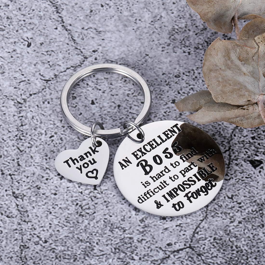 Premium Boss Appreciation Gifts for Women & Men - Thoughtful Going Away, Employee Thank You & Farewell Gifts - Coworker Retirement, Birthday & Mentor Keychain - Perfect Office Gift for Bosses, Colleagues & Team Members