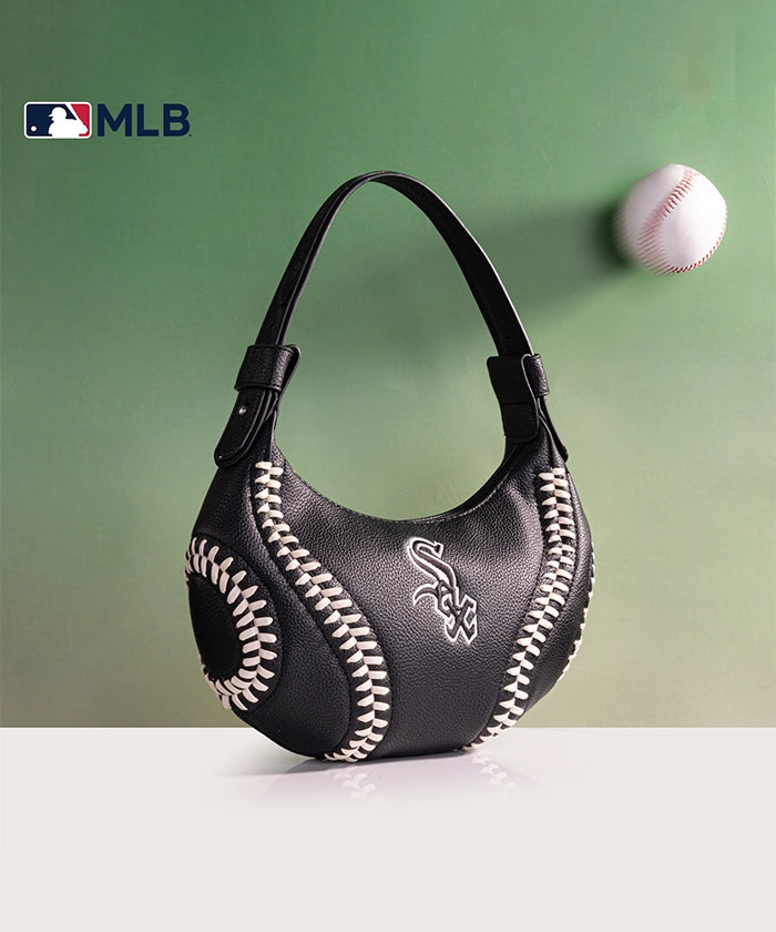 MLB Chicago White Sox Team Hobo Bag - Stylish Crossbody Shoulder Bag for Women & Men - Perfect for Baseball Games, Travel & Daily Use